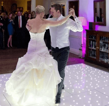 White LED Twinkle Dancefloor Hire