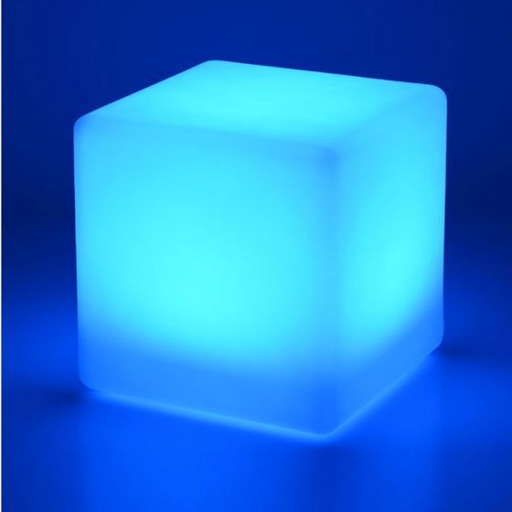 40cm LED Illuminated Cube Seat – Colour Changing