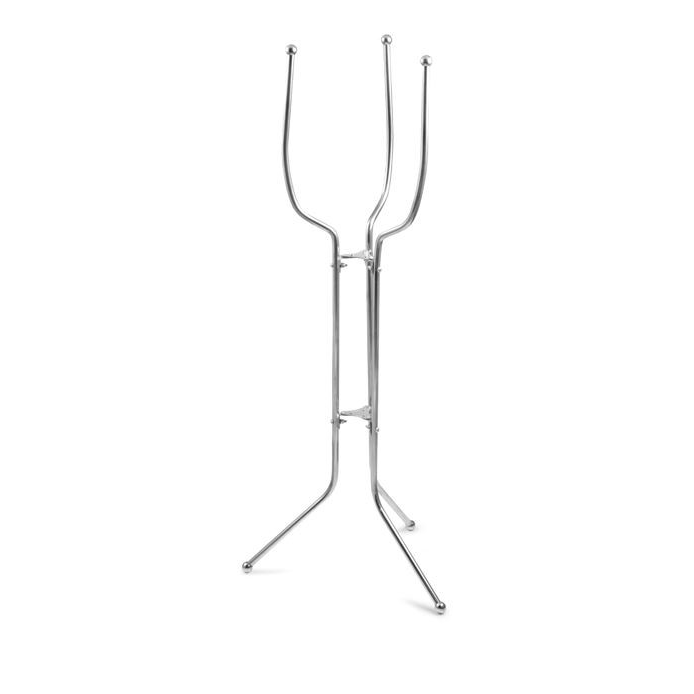 Folding Champagne Bucket Stand – 28" (71cm) Stainless Steel